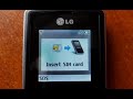LG KP110 Insert SIM Card Sound