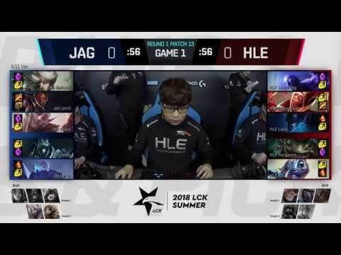 JAG (Grace Karthus) VS HLE (Lava Fizz) Game 1 Highlights   2018 LCK Summer W1D6
