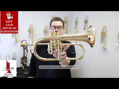 Custom Adams F1 Flugelhorn with Gold Brass Bell