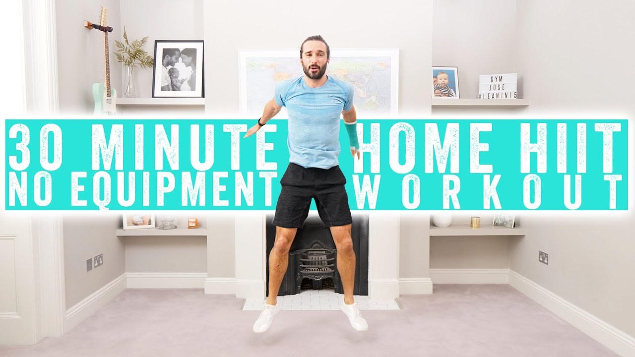 30 Minute No Equipment Home HIIT Workout | The Body Coach TV - YouTube
