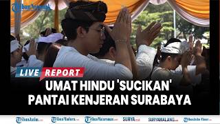 Download lagu UPACARA MELASTI DI PANTAI KENJERAN, Umat HinduMelewati Permukiman Warga dan Berdoa di Pantai mp3
