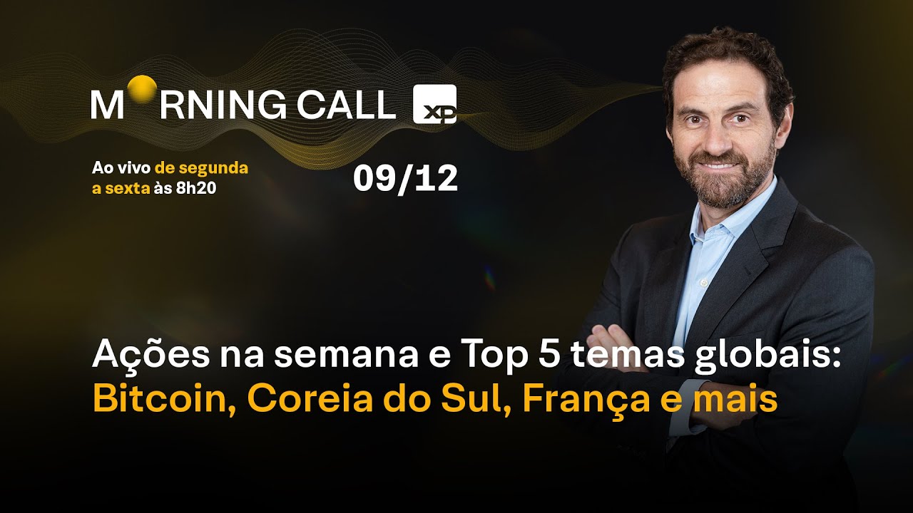 AÇÕES na semana, BITCOIN, COREIA do SUL, FRANÇA e mais