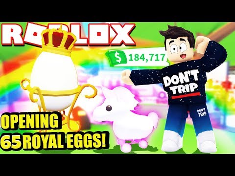 Opening 65 Royal Eggs To Get Unicorns In Adopt Me New Adopt - roblox unicorn toy