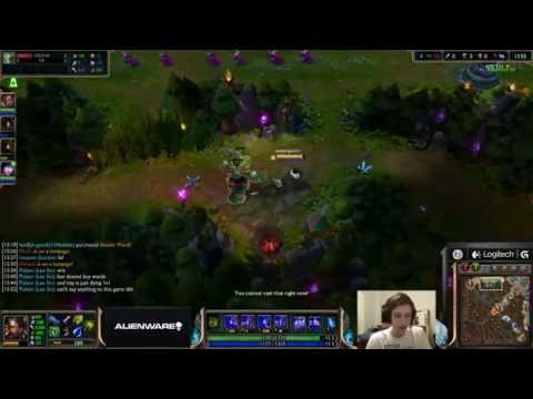 Bjergsen Nidalee vs Tryndamere [Challenger Ranked solo queue mid]