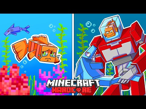 Insane Gaming Challenge: 100 Days as Finding Nemo in Hardcore Minecraft!