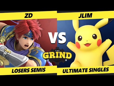 The Grind 125 Onine Losers Semis - ZD (Roy) Vs. JLim (Pikachu) Smash Ultimate - SSBU