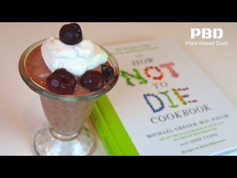 Dr. Greger's Cherry Nice Cream Recipe | How To Make Dairy Free, WFPB, Vegan Ice Cream in 4K