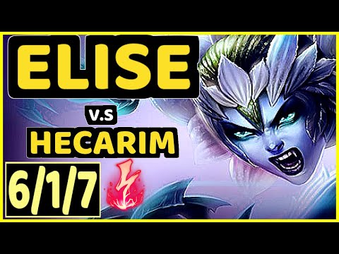 CAEDREL (ELISE) vs HECARIM - 6/1/7 KDA JUNGLE GAMEPLAY - EUW Ranked DIAMOND