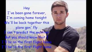 Jake Miller "first flight home" Lyrics