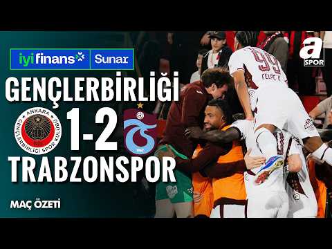 SK Gençlerbirliği Ankara 1-2 Trabzonspor Kulübü Trabzon