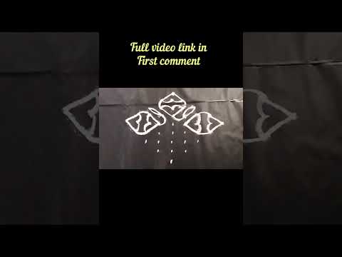 Easy & simple beginner's rangoli design