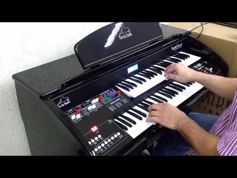 Órgão Eletrônico Teclasom TS-100 Preto Alto Brilho - Loja Teclasom