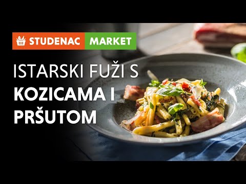 Istarski fuži s kozicama i pršutom - Studenac recepti