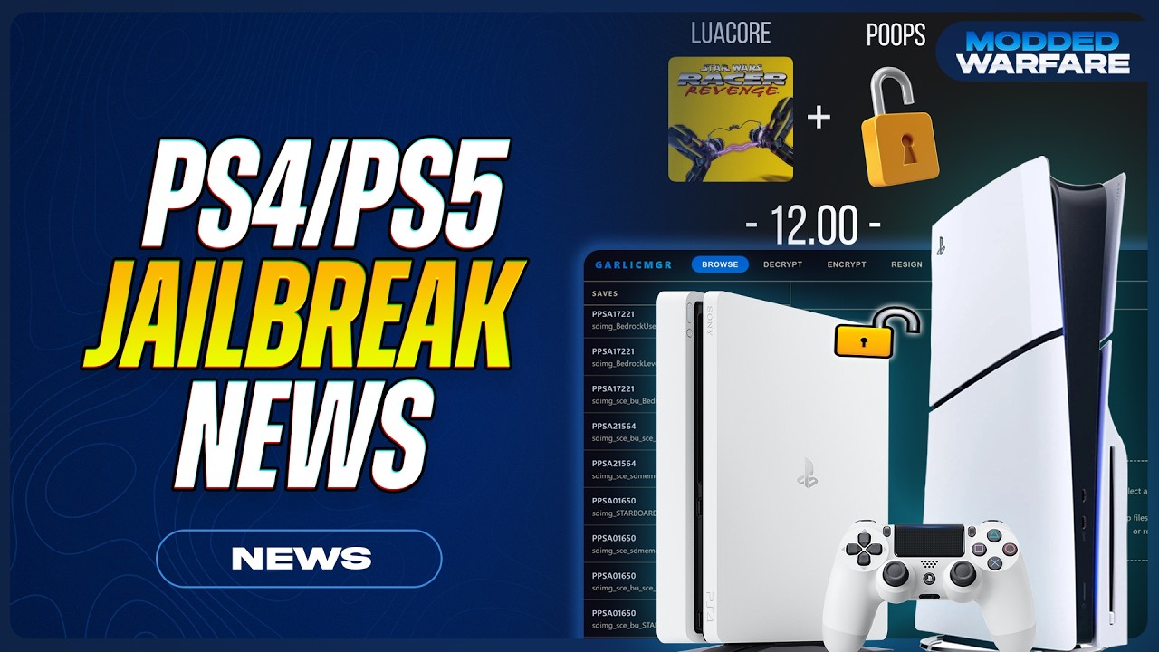 PS4/PS5 Jailbreak News: PS5 12.00 luacore exploit returns?, PSVue 2.0 Features, Save Manager & More!