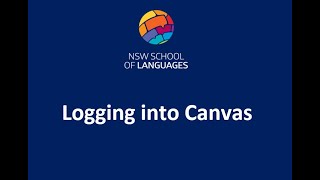 Introduction to logging into Canvas