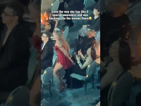 Taylor Swift Accidentally Backing Into The Woman Sitting Behind Her While Dancing😂😂#taylorswift