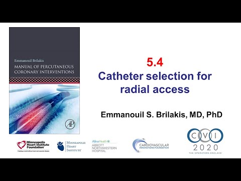 5.4 Manual of PCI - Catheter selection for radial access