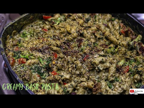 How to Cook Vegan Creamy Basil Pasta in 30 minutes Start to Finish || Nigerian Vegan