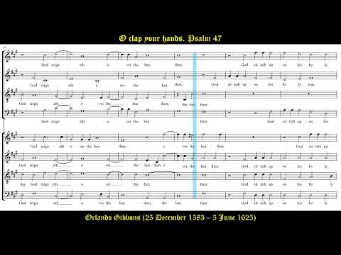 O clap your hands. Orlando Gibbons. Voces8