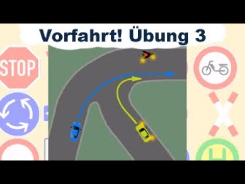 Right of way - Right of way training - Exercise 3 - right before left - Right of way rules