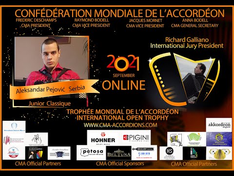 Junior Classique - Round 2 - Aleksandar Pejovic  ( Serbia ) - www.cma-accordions.com