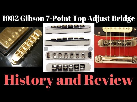 Rare! Early 1980s 1982/3 Gibson Top Adjust Tune-O-Matic 3-Point Adjustment  Bridge image 12