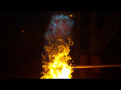 Special FX Fire balloon in 4K Slow Motion