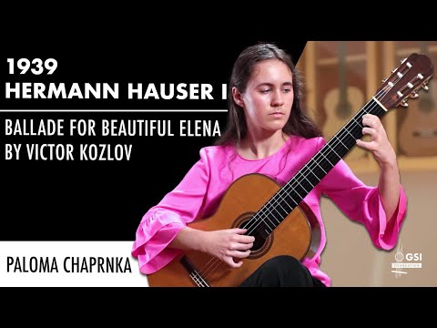 Victor Kozlov's "Ballade for Beautiful Elena" played by Paloma Chaprnka on a 1939 Hermann Hauser I