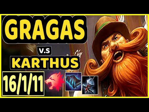 SKEANZ (GRAGAS) vs KARTHUS - 16/1/11 KDA JUNGLE CHALLENGER GAMEPLAY - EUW