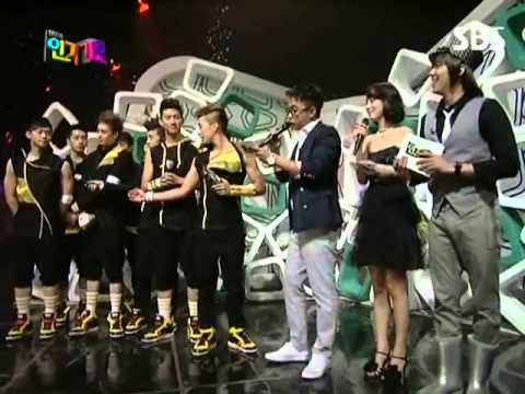 2PM - mutizen song interview(뮤티즌 송 수상 인터뷰) @ SBS Inkigayo 인기가요 090531