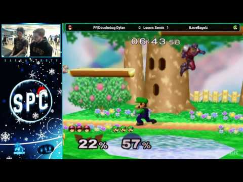 SPC33 Losers Semis - PF|Douchebag Dylan (Captain Falcon) vs ILoveBagelz (Luigi)