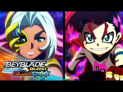 BEYBLADE BURST QUADSTRIKE | Ep.25 Ressonância contra Elemental! | Ep.26 Batalha Elemental!