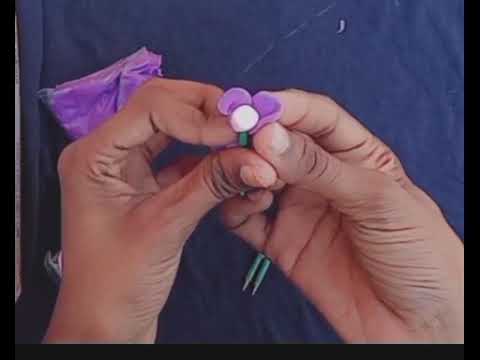 Diy Clay art  flower making 🌺
