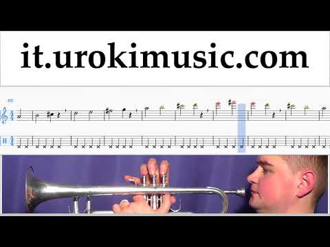 Lezioni di Tromba Shakira - Me Enamoré Tutorial Spartito Parte#1 um-i276
