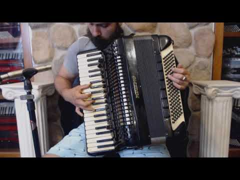 3445 - Black Marca D'oro Piano Accordion LMMH 41 120 $1499