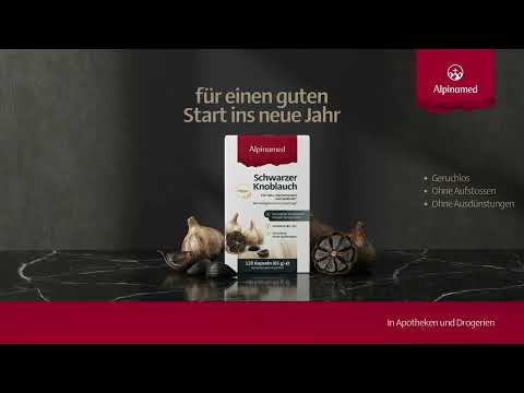 Alpinamed Schwarzer Knoblauch Kapseln für einen guten Start ins neue Jahr