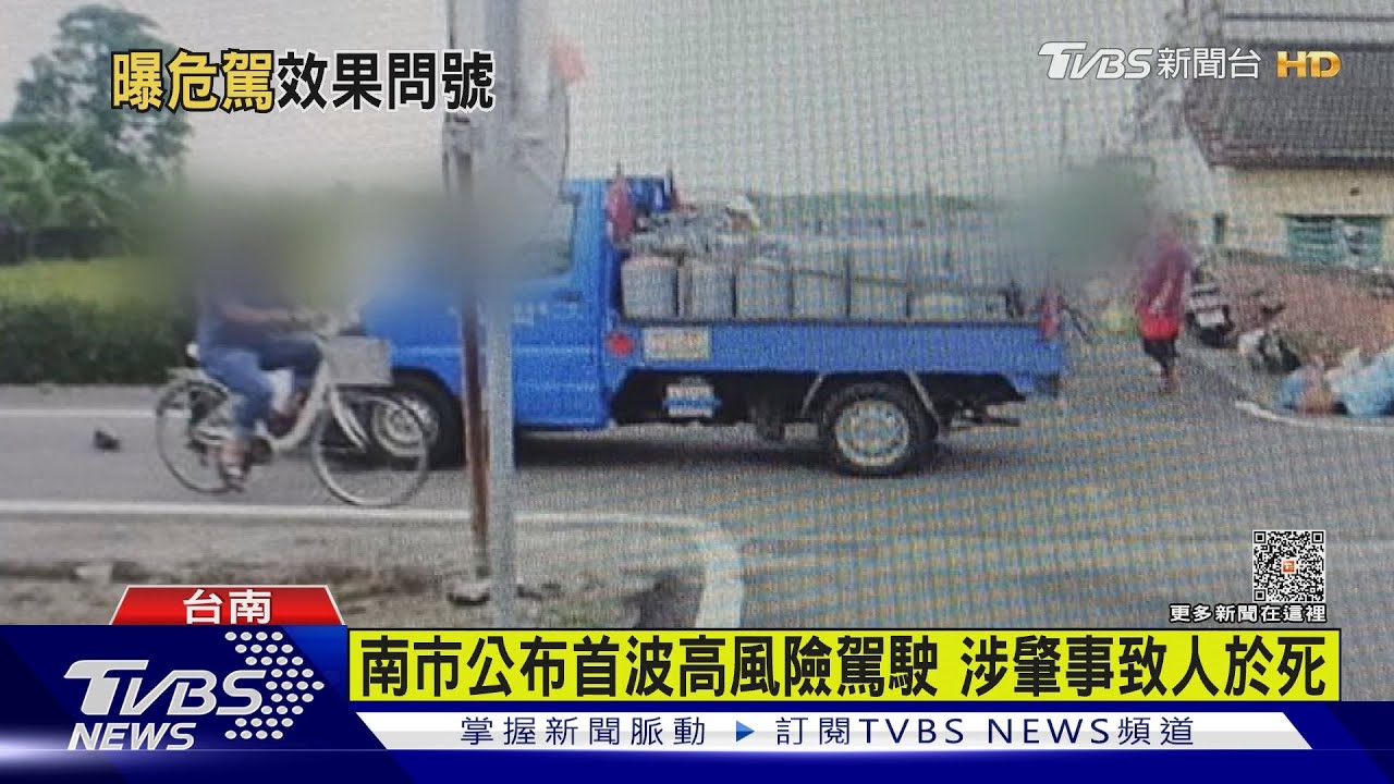 南市公布首波高風險駕駛照片、個資　兩人肇事致人於死