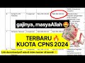 gajinya 🔥♥️ kuota cpns 2024 formasi cpns terbaru