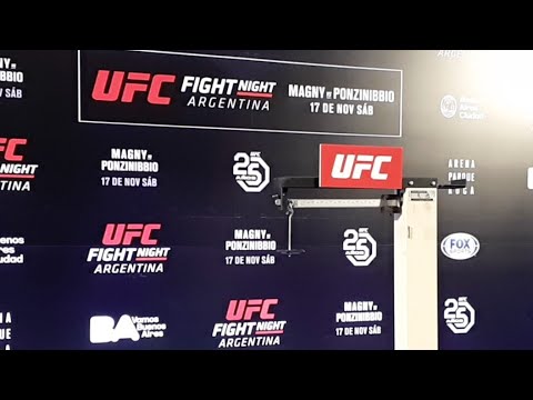 UFC Argentina Official Weigh-ins LIVE