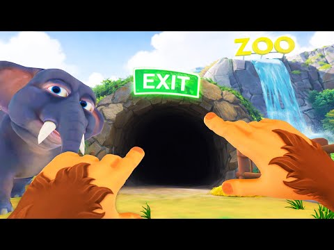 Finding the SECRET EXIT to Freedom as a Monkey in VR