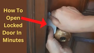 Hello Moms!! You can unlock a locked door easily | How to open a locked door without  key | Hack
