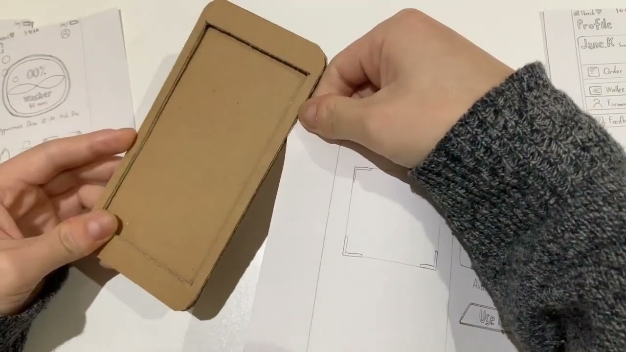 Paper Prototype for user interface.