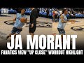 Ja Morant Works On 3 Point Shot From Around The Arc Explosion To Basket Fanatics View Up Close