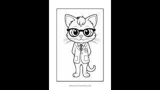 Unleash Your Creativity with Cat Coloring Pages Printable Vol 6