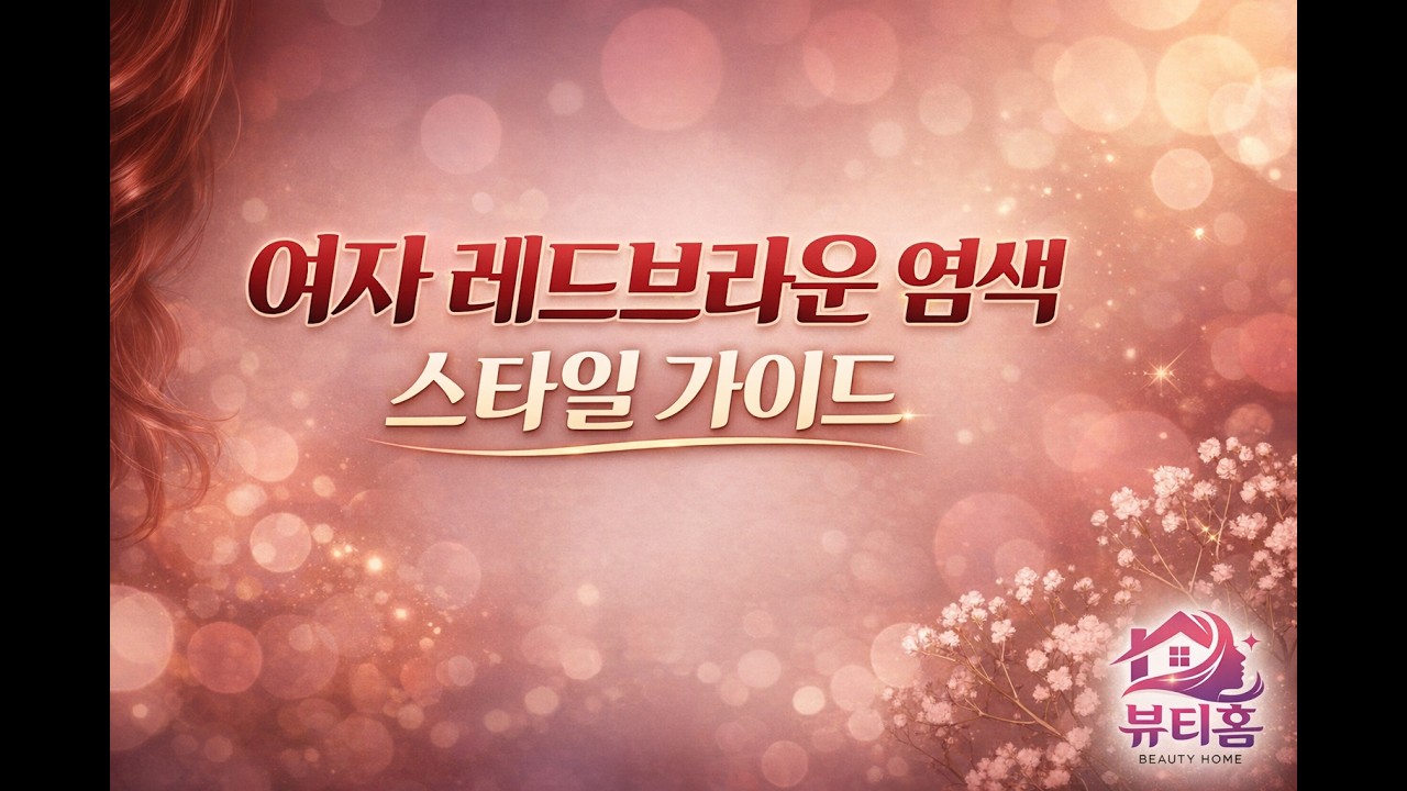 여자 레드브라운 염색 스타일 가이드