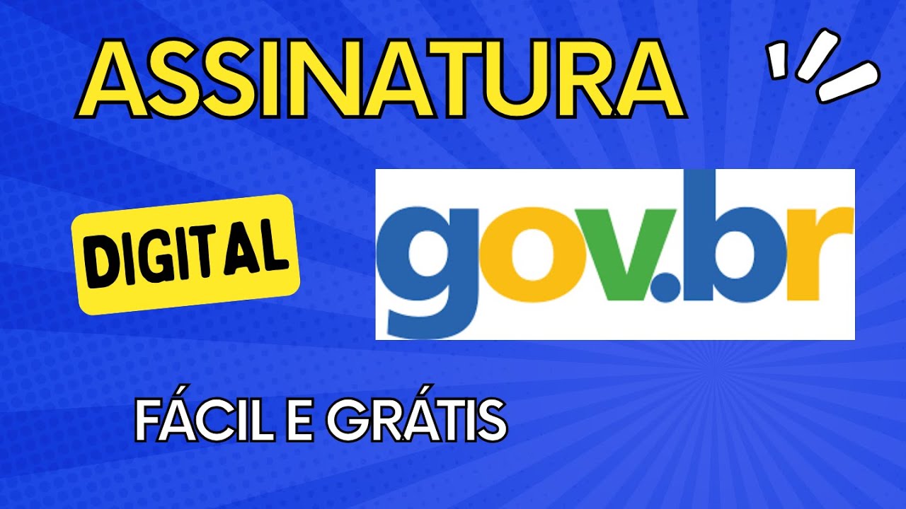 Como fazer ASSINATURA ELETRÔNICA gov.br gratuita #assinatura #digital #tutorial