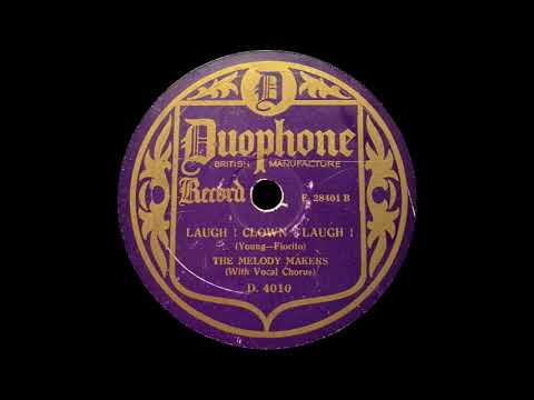 "Laugh ! Clown ! Laugh !" - William Wirges & His Orchestra, v/ Ed Ruffner (1928)