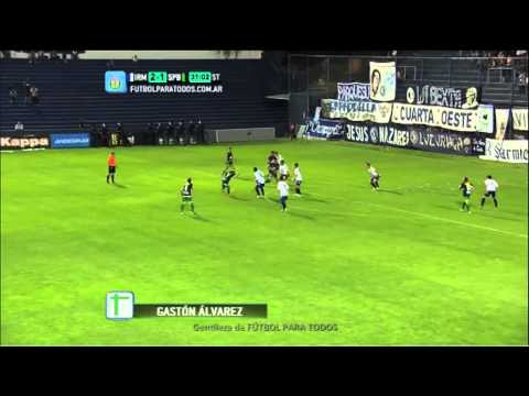 Gol de A. Suárez. Independiente RM 2 - Sp. Belgrano 1. Fecha 14. Torneo Primera B Nacional. FPT.