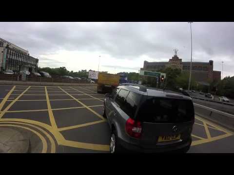 YA12OJP - classic.  Manouevre - THEN signal; ah, and only THEN see cyclist