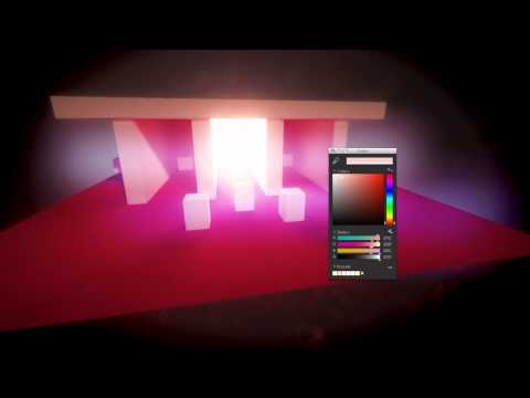 Unity 5 beta Enlighten Realtime GI Test